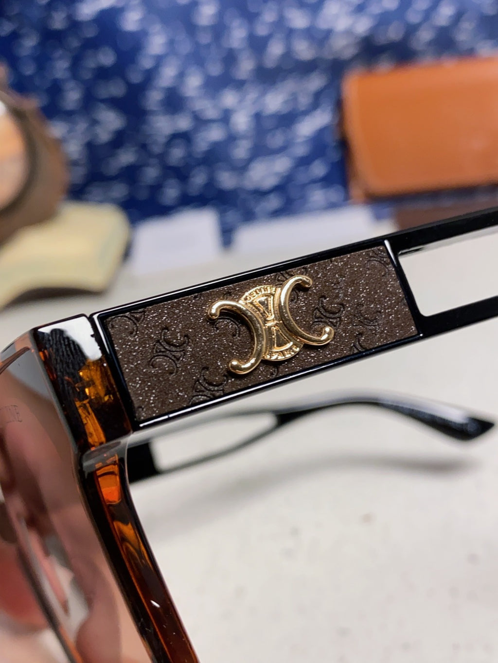 Celine Square Black Lens Sunglasses for Women - 449267 - detail image 6