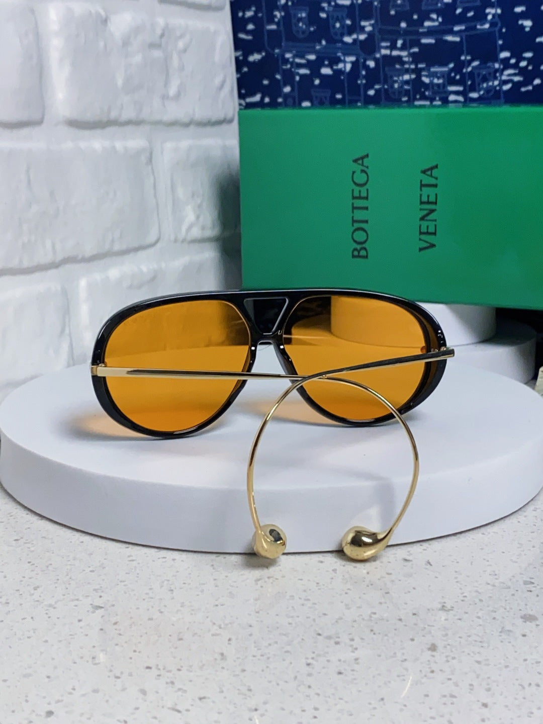 Bottega Veneta BV1273 Aviator Black Lens Sunglasses for Men & Women - 416432 - detail image 2
