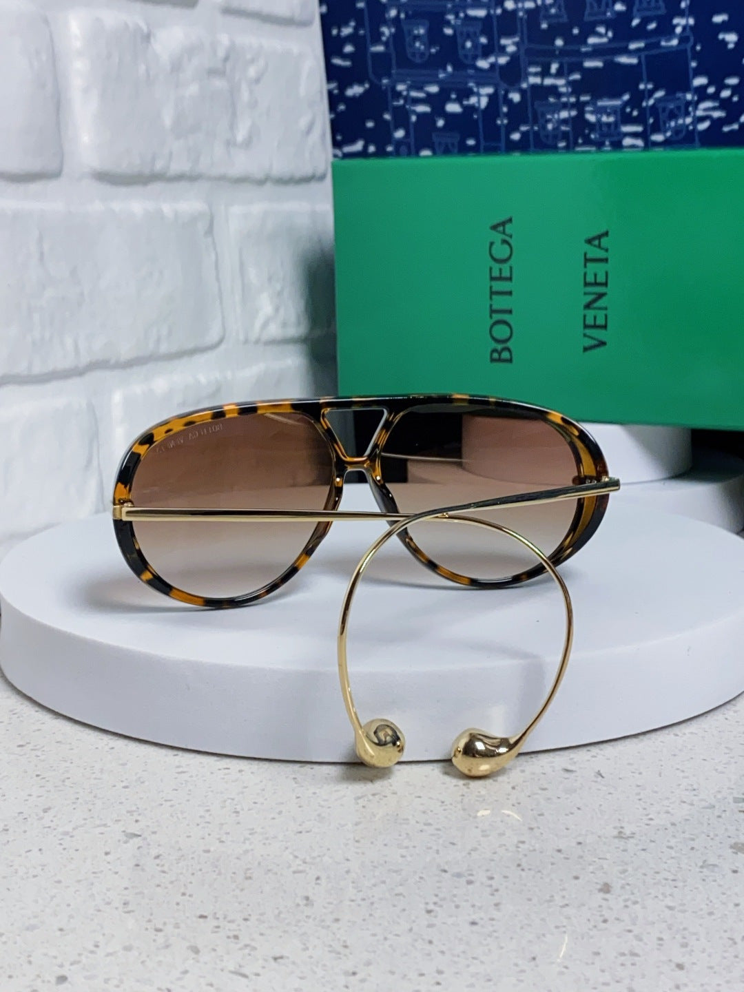Bottega Veneta BV1273 Aviator Red Lens Sunglasses for Men & Women - detail image 4