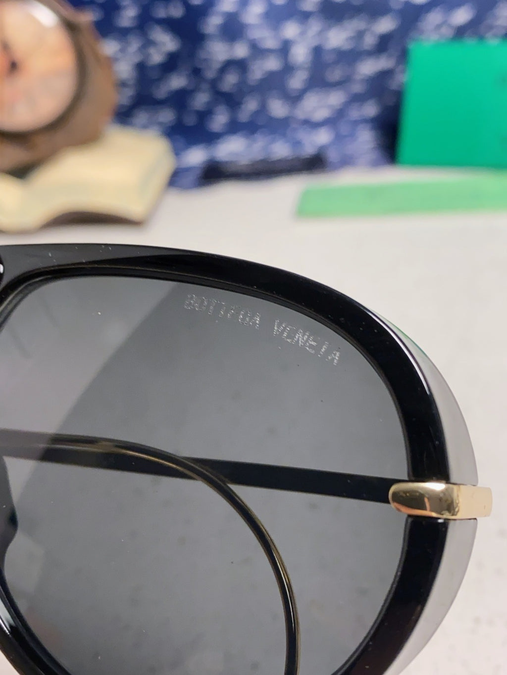 Bottega Veneta BV1273 Aviator Black Lens Sunglasses for Men & Women - detail image 7