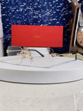Cartier Lightweight Rimless Silver Lens Sunglasses for Men & Women - 449433