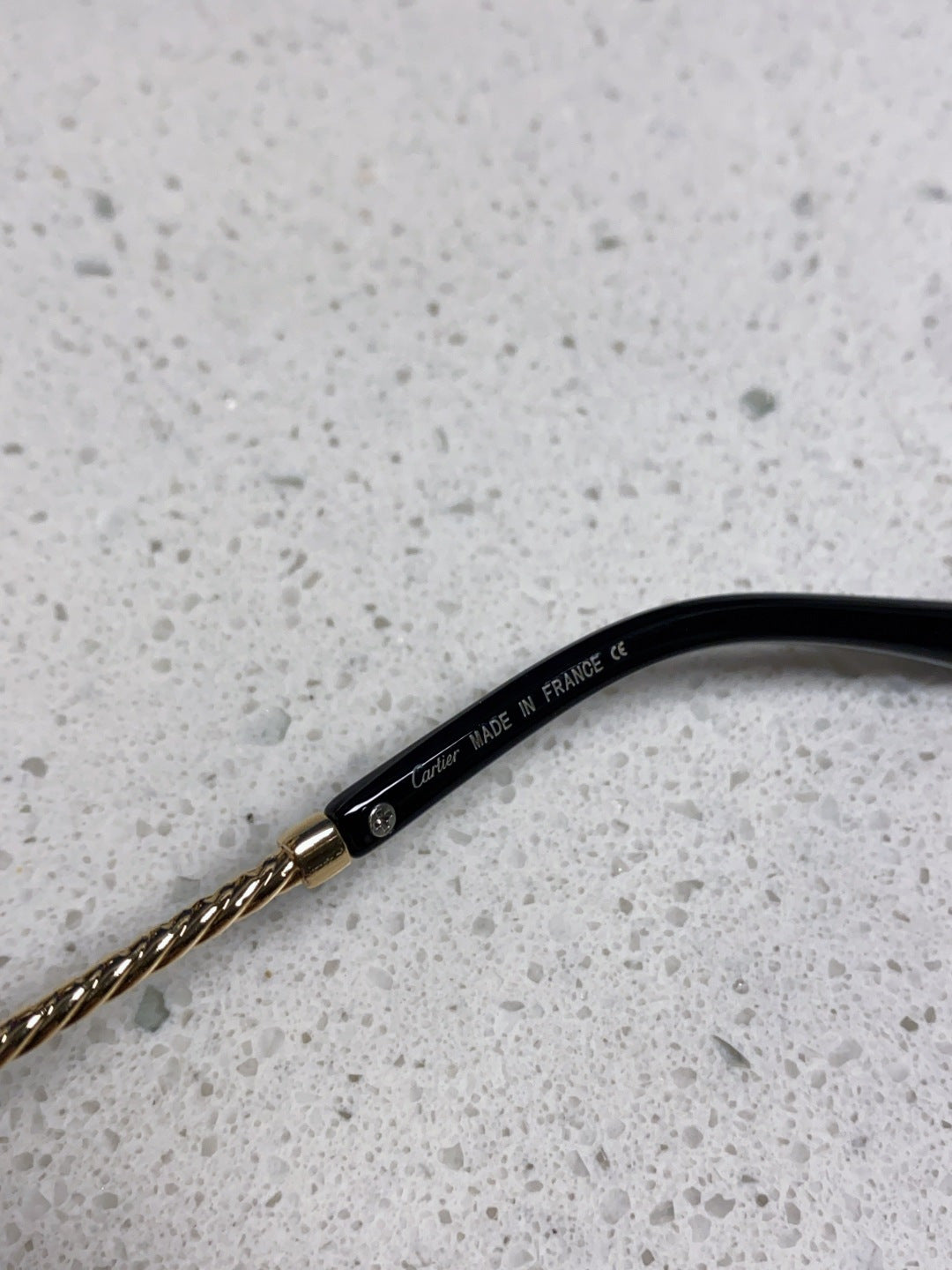 Cartier Lightweight Rimless Black Lens Sunglasses for Men & Women - 449438 - detail image 8