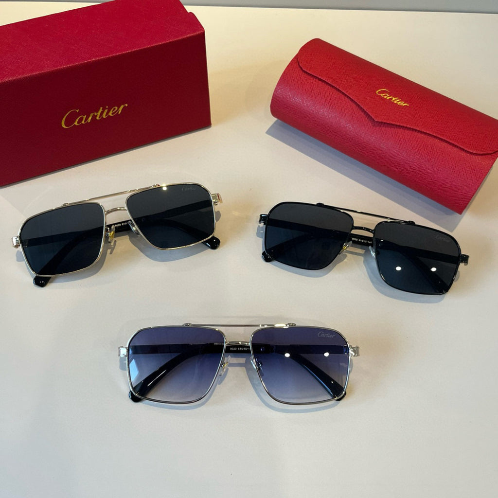 Cartier Lightweight Metal Rimless Silver Lens Sunglasses for Men & Wo - 415924 - detail image 11