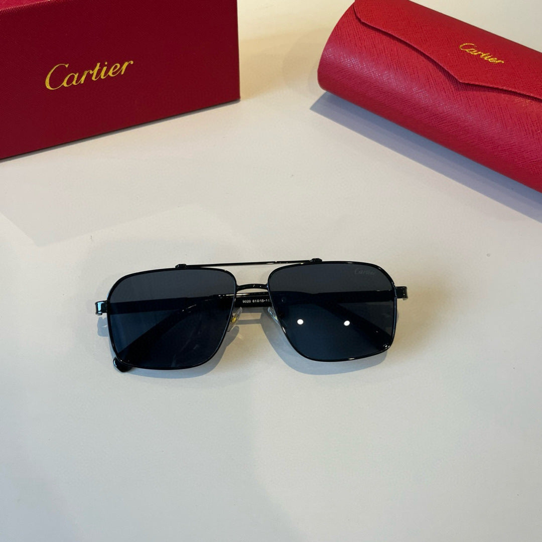 Cartier Lightweight Metal Rimless Black Lens Sunglasses for Men & Wom - 415925 - detail image 10