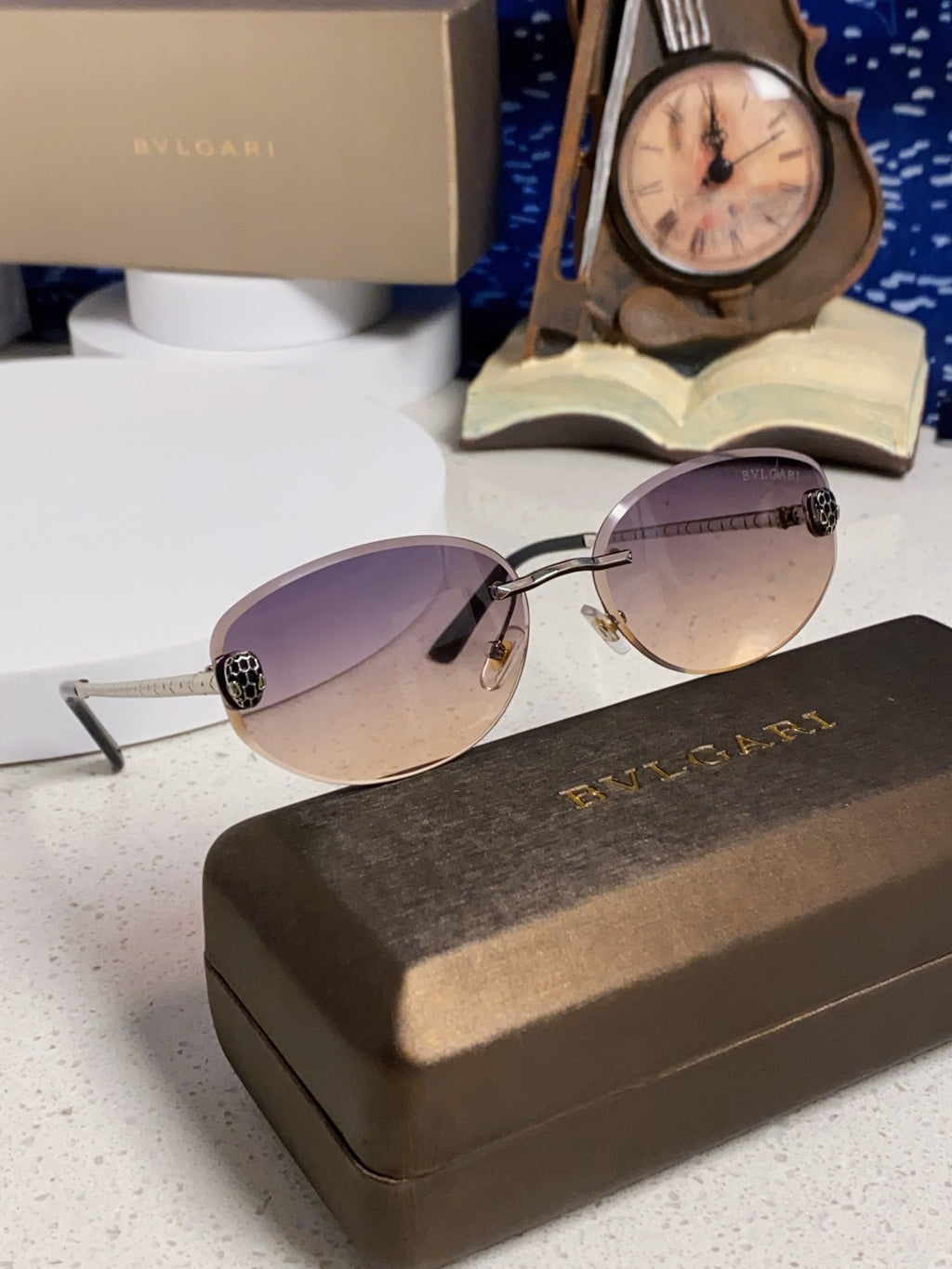 Bottega Veneta Lightweight Metal Rimless Silver Lens Sunglasses - 466347 - detail image 10