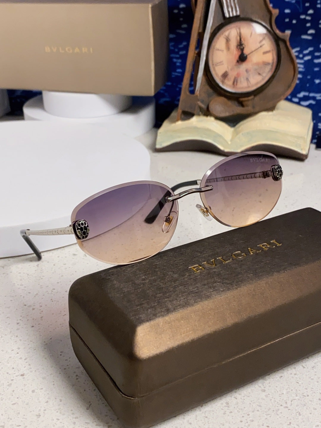 Bottega Veneta Lightweight Metal Rimless Silver Lens Sunglasses - 466347 - detail image 10