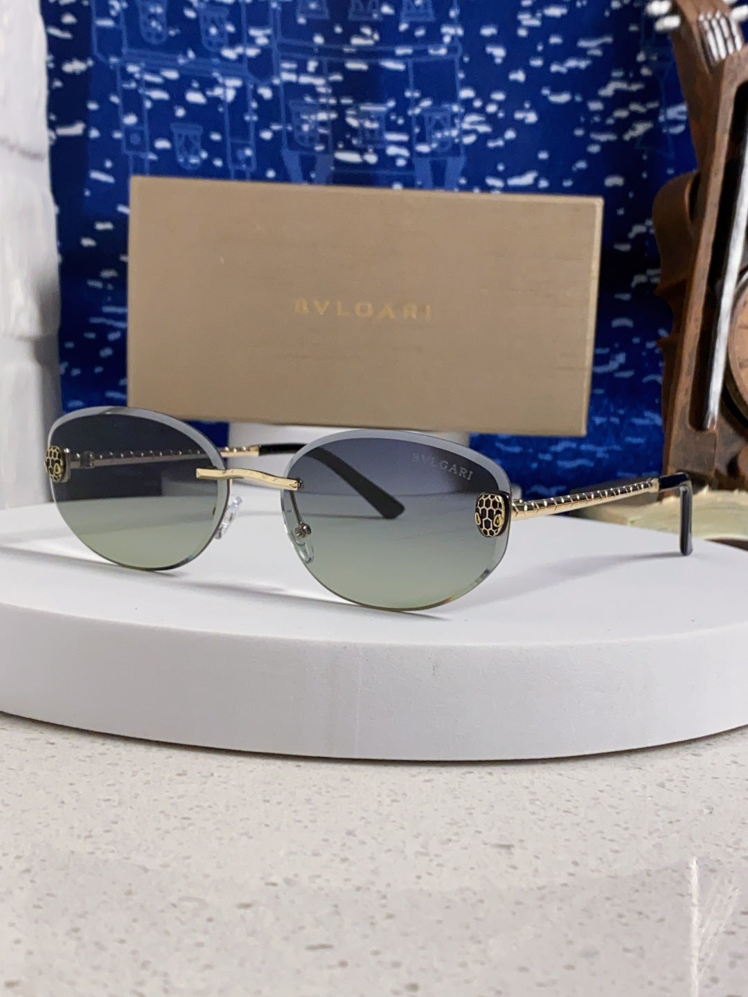 Bottega Veneta Lightweight Metal Rimless Silver Lens Sunglasses - 466348