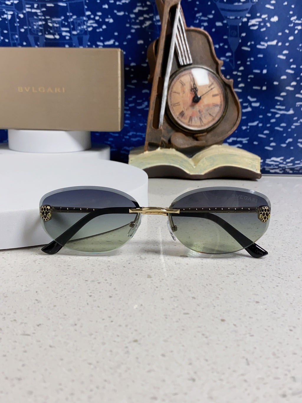 Bottega Veneta Lightweight Metal Rimless Silver Lens Sunglasses - 466348 - detail image 9
