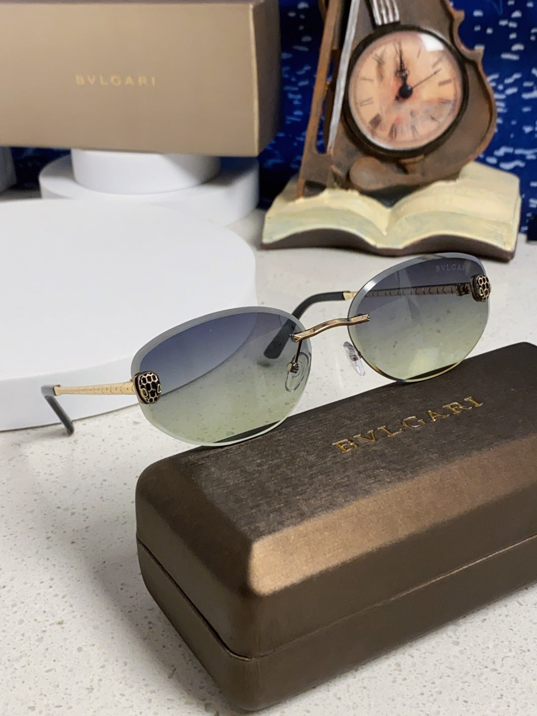 Bottega Veneta Lightweight Metal Rimless Silver Lens Sunglasses - 466348 - detail image 10
