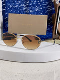 Bottega Veneta Lightweight Metal Rimless Brown Lens Sunglasses for Men & Women