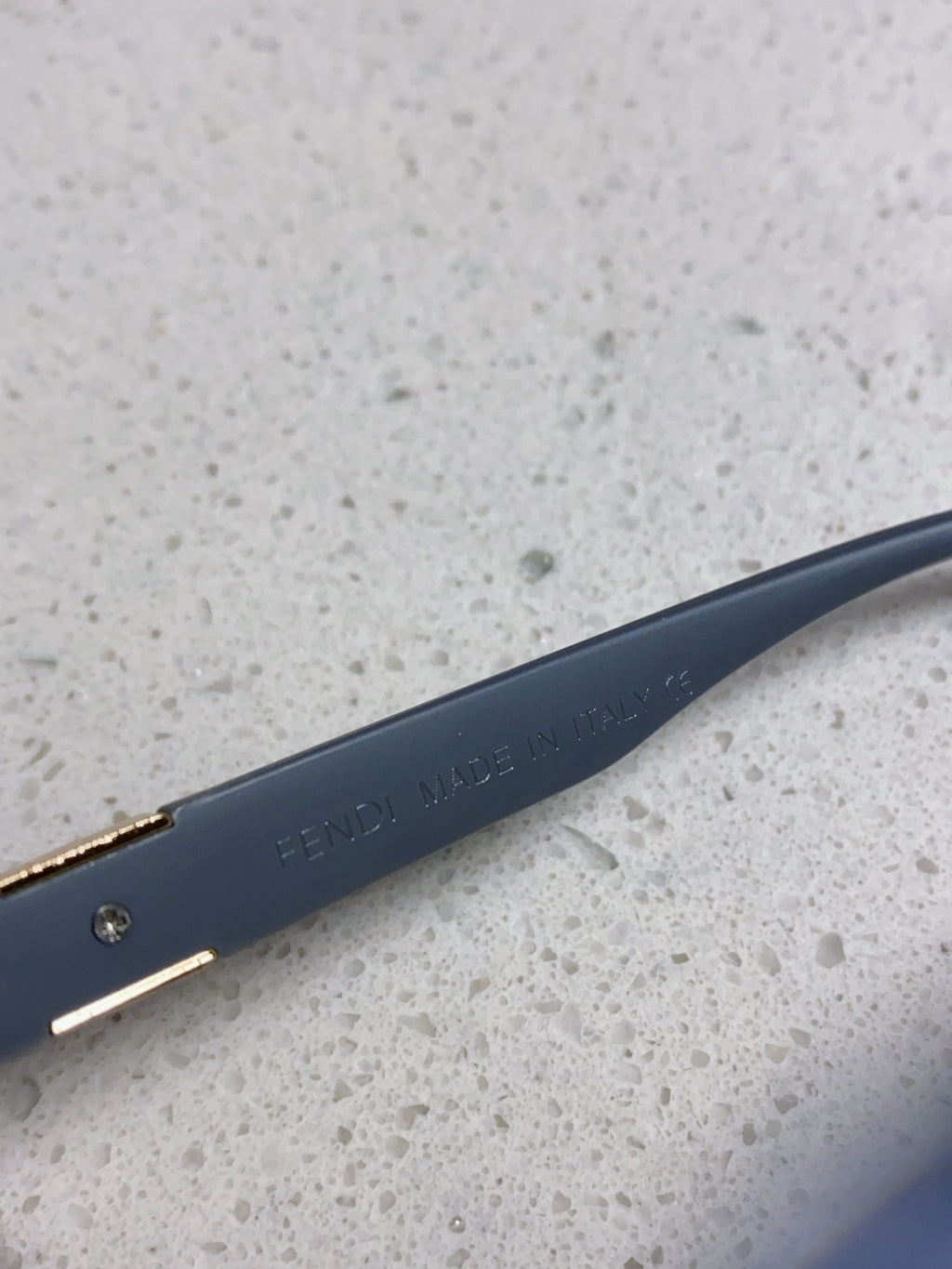 Fendi Lightweight Rimless Blue Lens Sunglasses for Women - detail image 8