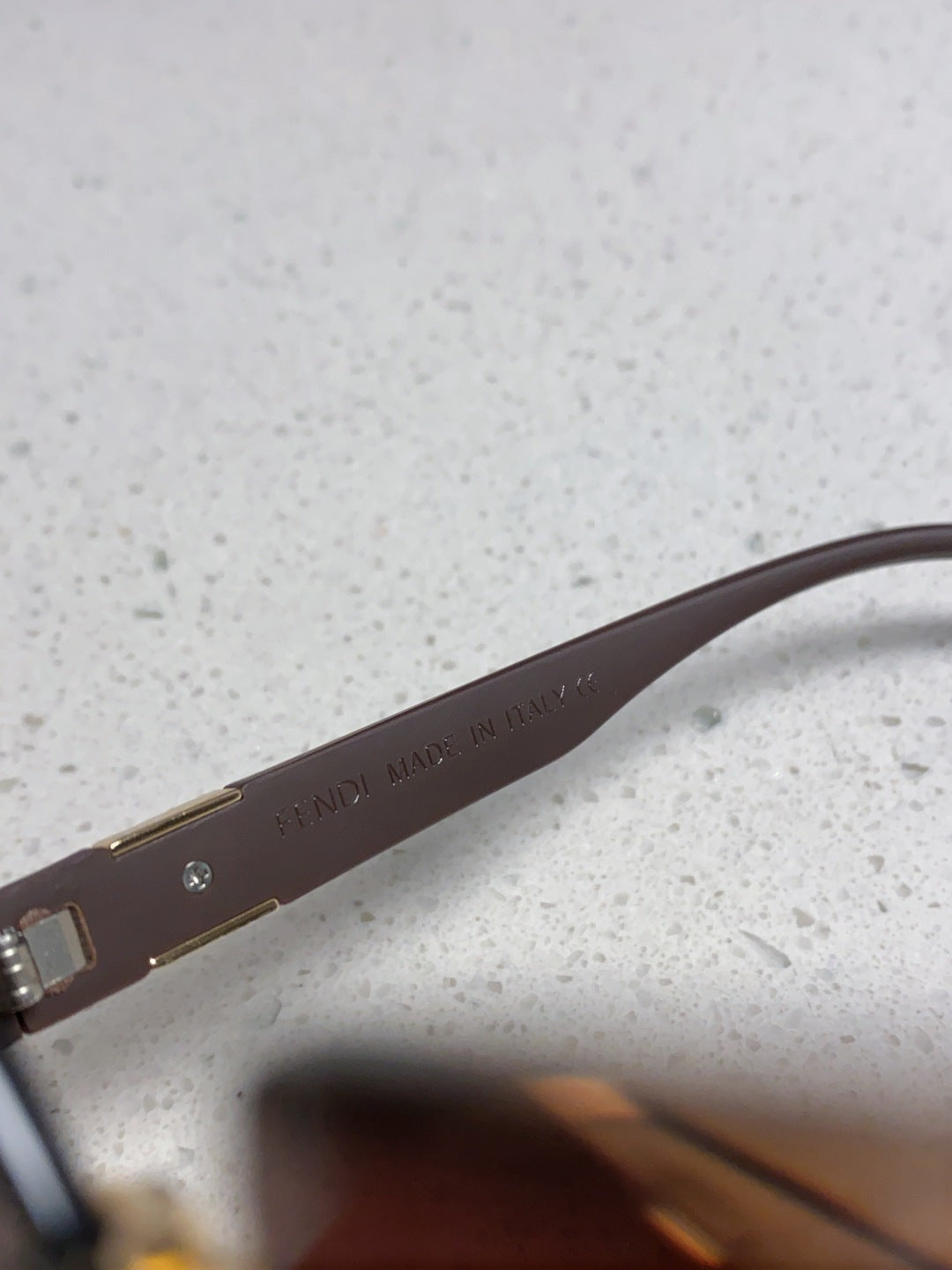 Fendi Lightweight Rimless Brown Lens Sunglasses for Women - detail image 8