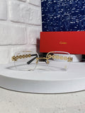 Cartier Lightweight Rimless Silver Lens Sunglasses for Men & Women - 493654