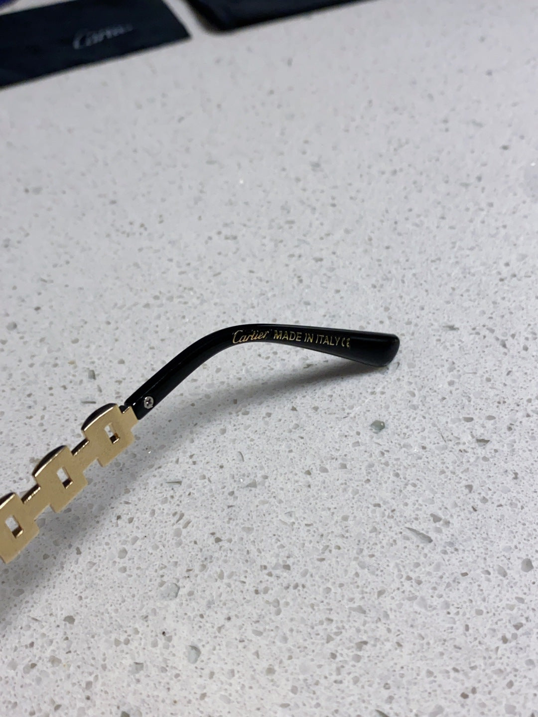 Cartier Lightweight Rimless Brown Lens Sunglasses for Men & Women - 493655 - detail image 8