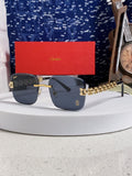 Cartier Lightweight Rimless Blue Lens Sunglasses for Men & Women - 415885