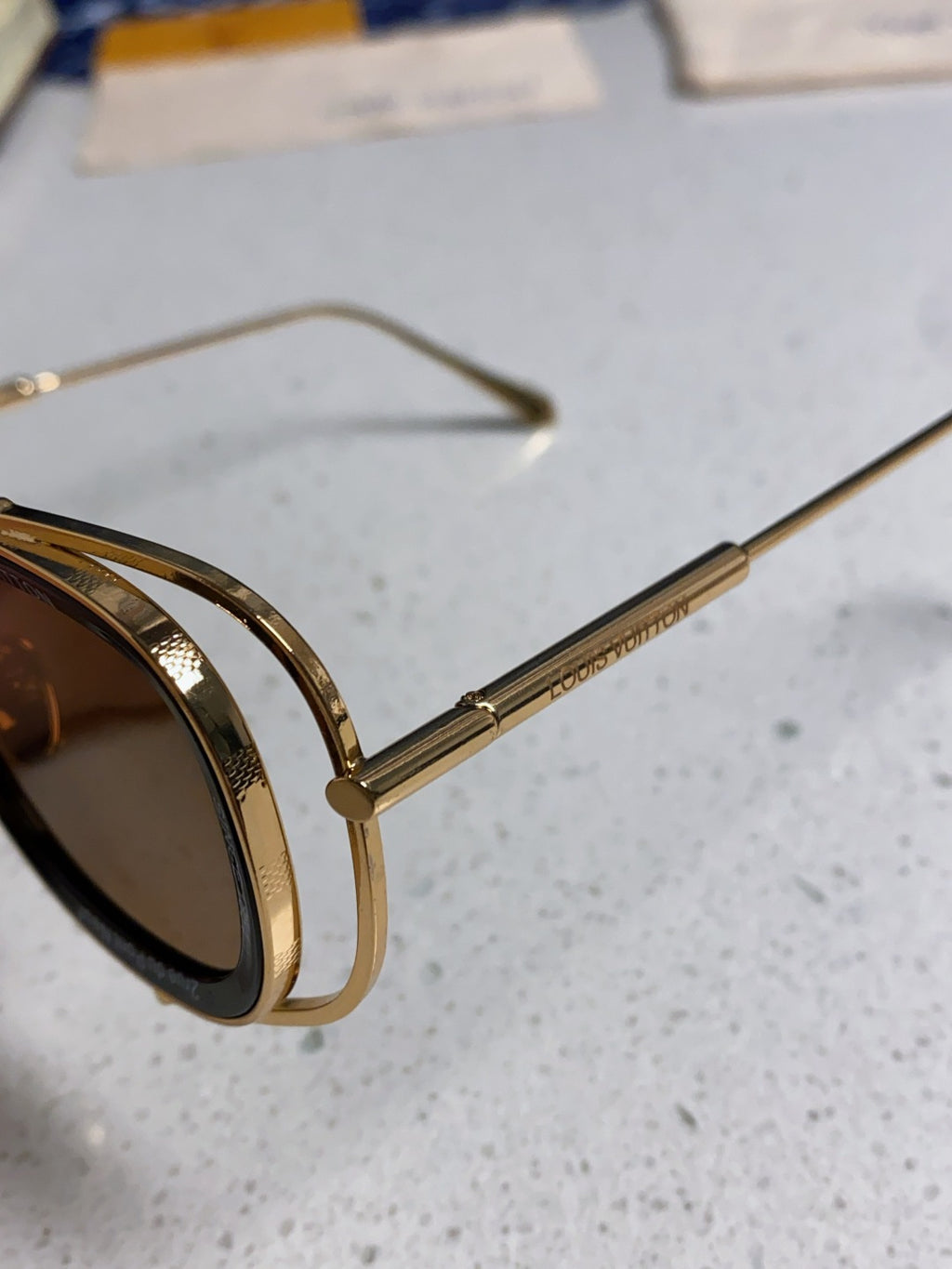 Louis Vuitton Round Brown Lens Sunglasses for Men & Women - 493158 - detail image 7
