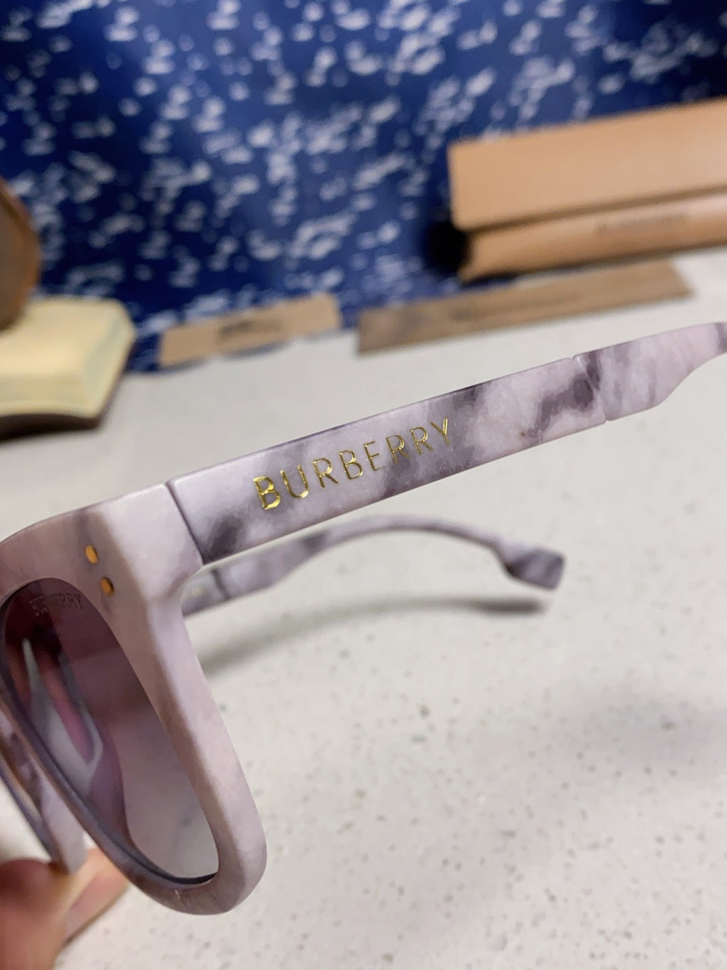 Burberry Folding Fashion Silver Lens Sunglasses for Men & Women - 487445 - detail image 7