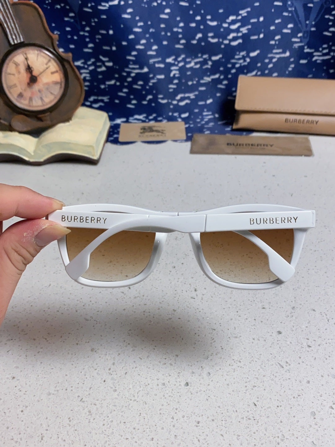 Burberry Folding Fashion Brown Lens Sunglasses for Men & Women - 487446 - detail image 5