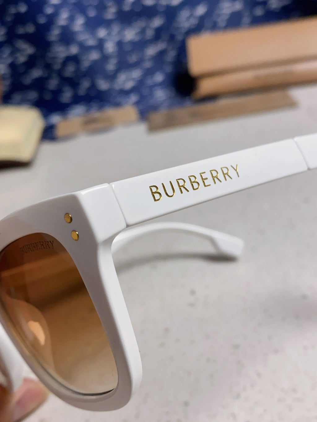 Burberry Folding Fashion Brown Lens Sunglasses for Men & Women - 487446 - detail image 7