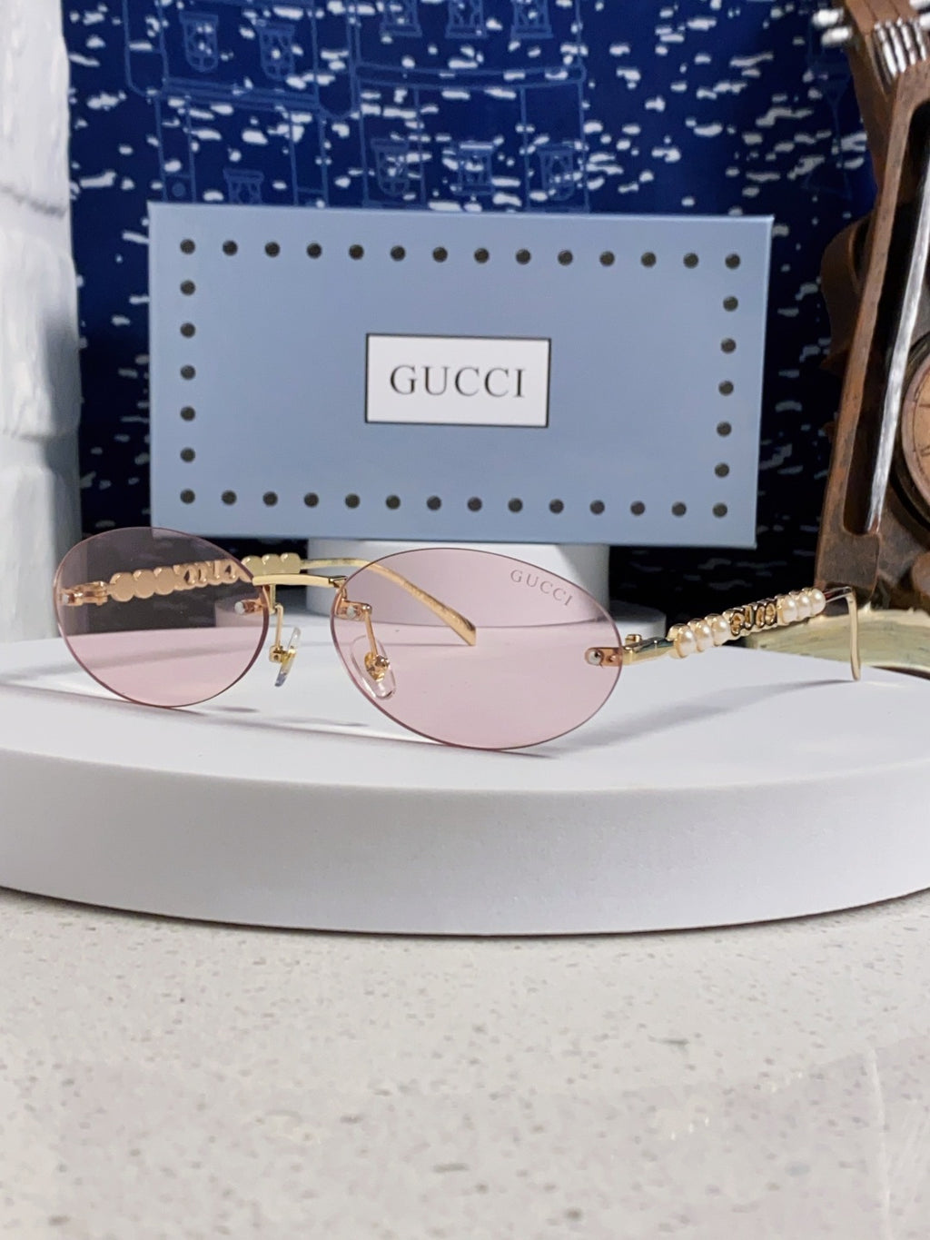 Gucci GG1922 Round Red Lens Sunglasses for Men & Women - 493290 - detail image 2
