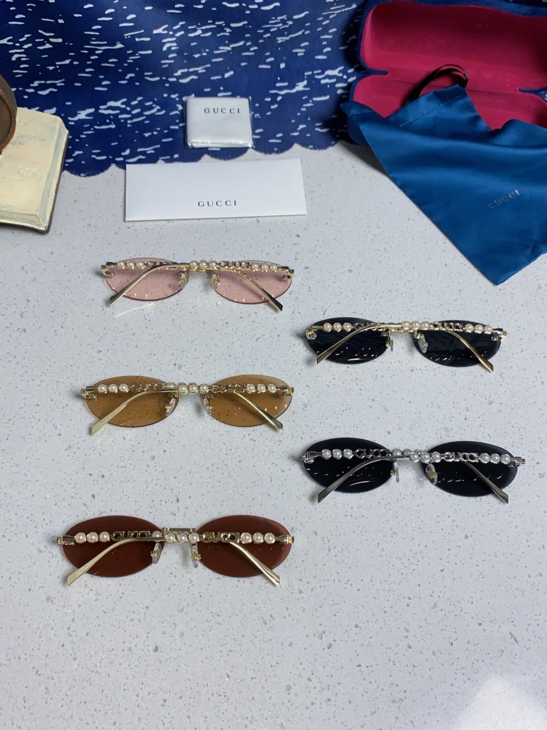 Gucci GG1922 Round Red Lens Sunglasses for Men & Women - 493290 - detail image 12