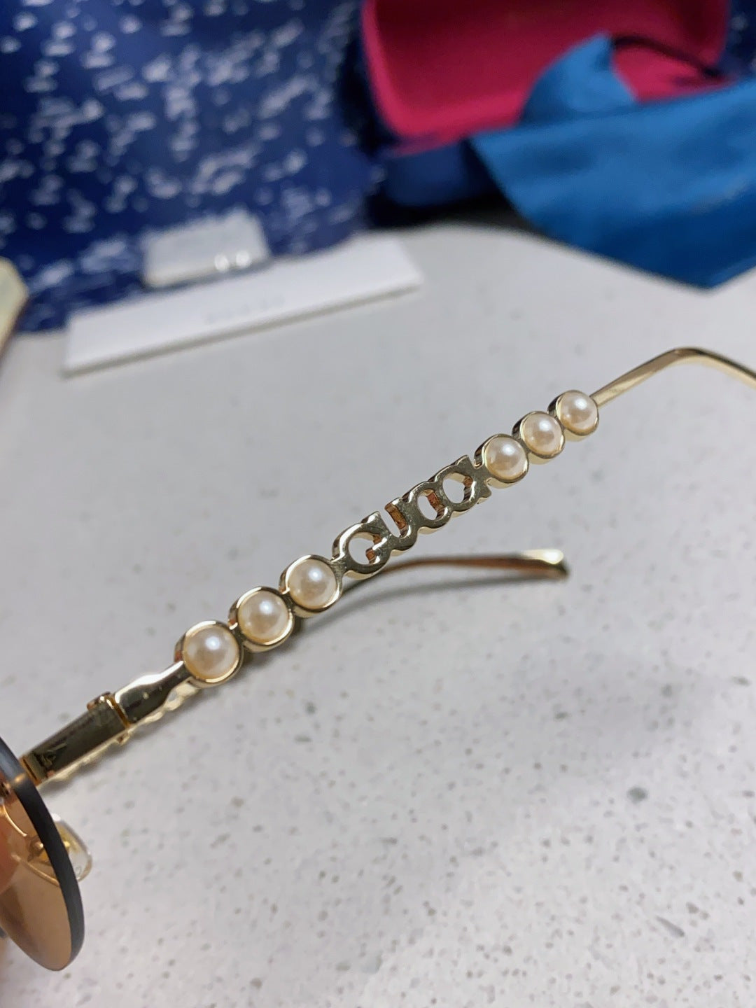 Gucci GG1922 Round Gold Lens Sunglasses for Men & Women - detail image 7