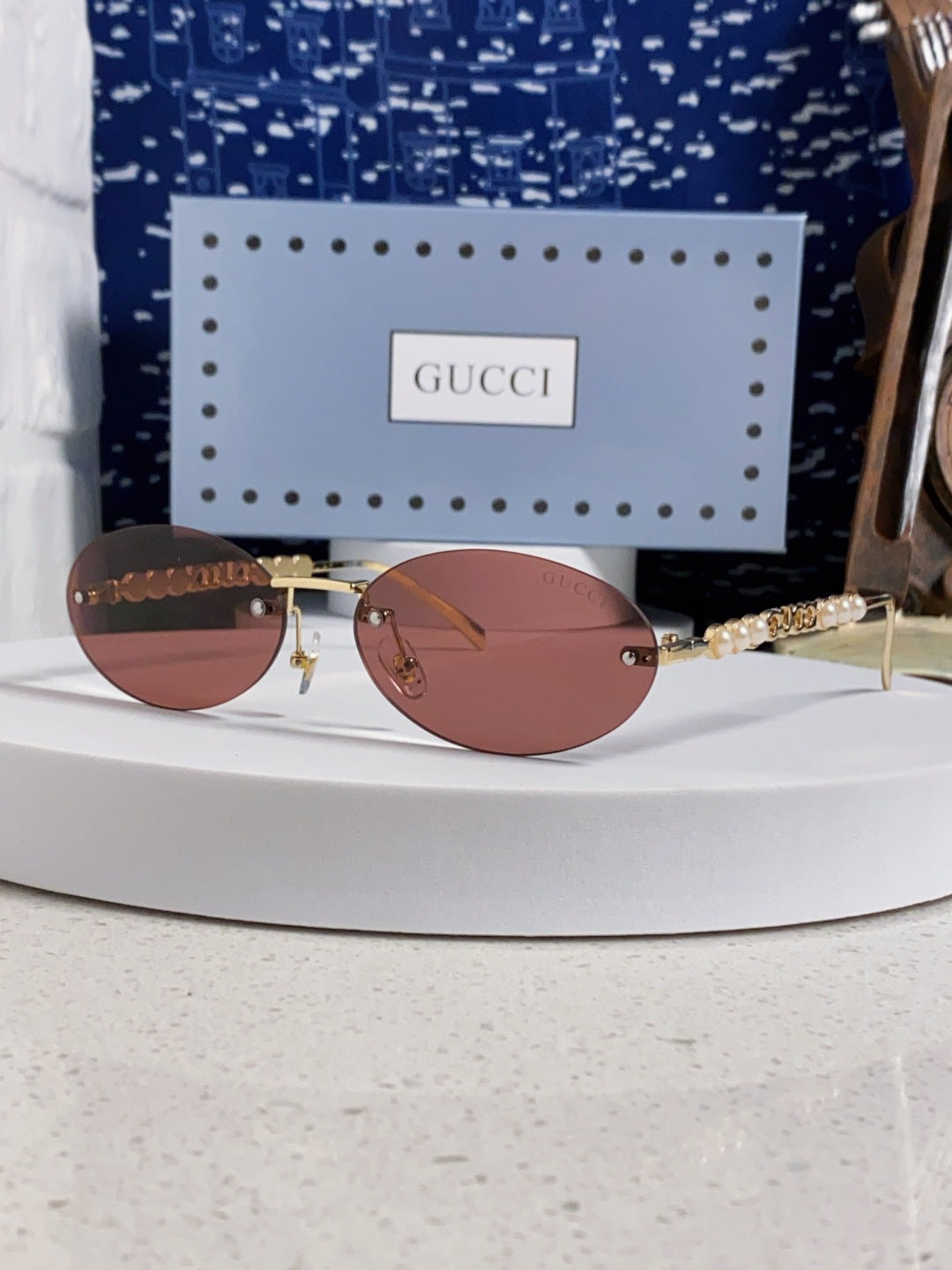 Gucci GG1922 Round Red Lens Sunglasses for Men & Women