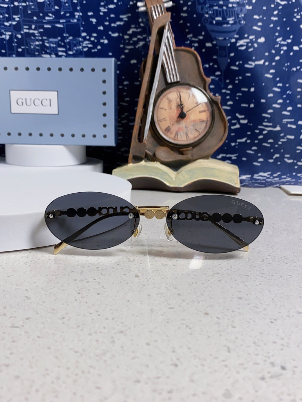 Gucci GG1922 Round Silver Lens Sunglasses for Men & Women - detail image 9
