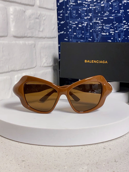 Balenciaga Oversized Brown Lens Sunglasses for Women - 358629 - detail image 2