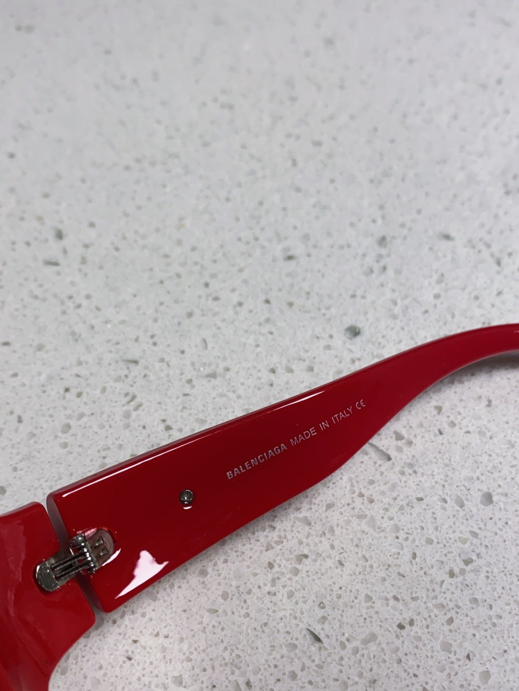 Balenciaga Oversized Red Lens Sunglasses for Women - detail image 8