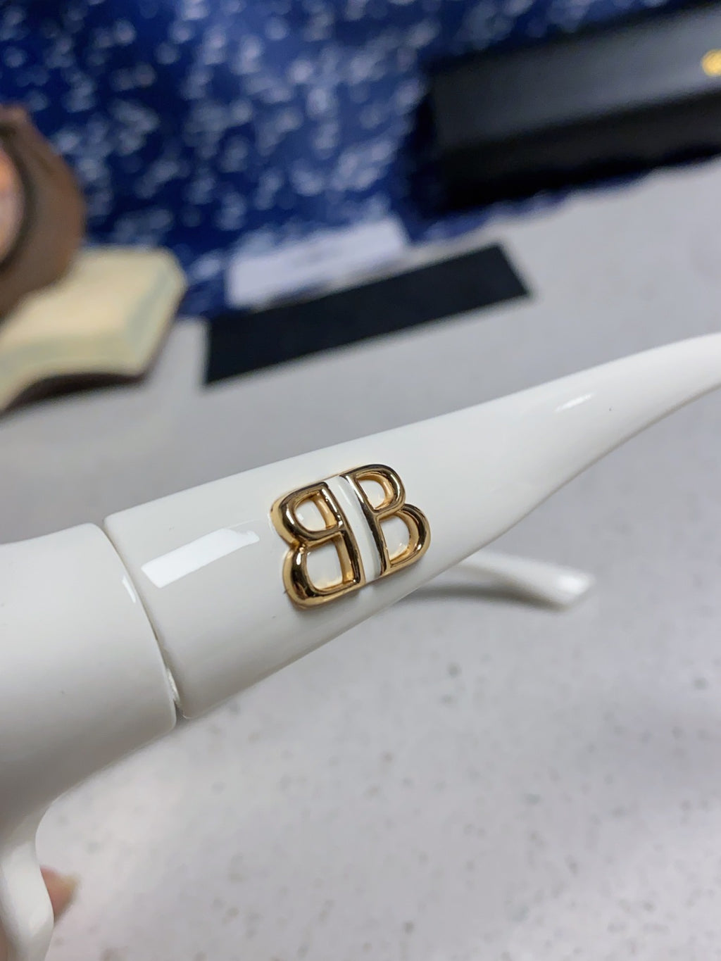 Balenciaga Oversized Silver Lens Sunglasses for Women - detail image 7
