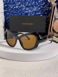 Balenciaga Oversized Brown Lens Sunglasses for Women - 487519