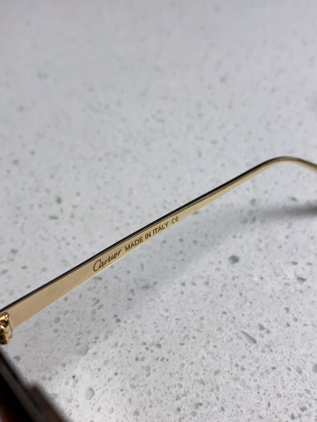 Cartier Metal Round Brown Lens Sunglasses for Men & Women - detail image 8
