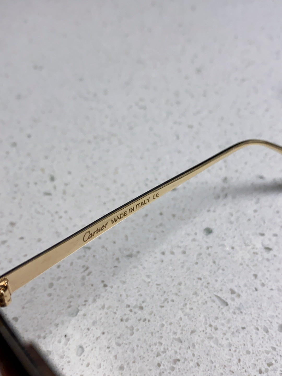 Cartier Metal Round Brown Lens Sunglasses for Men & Women - detail image 8