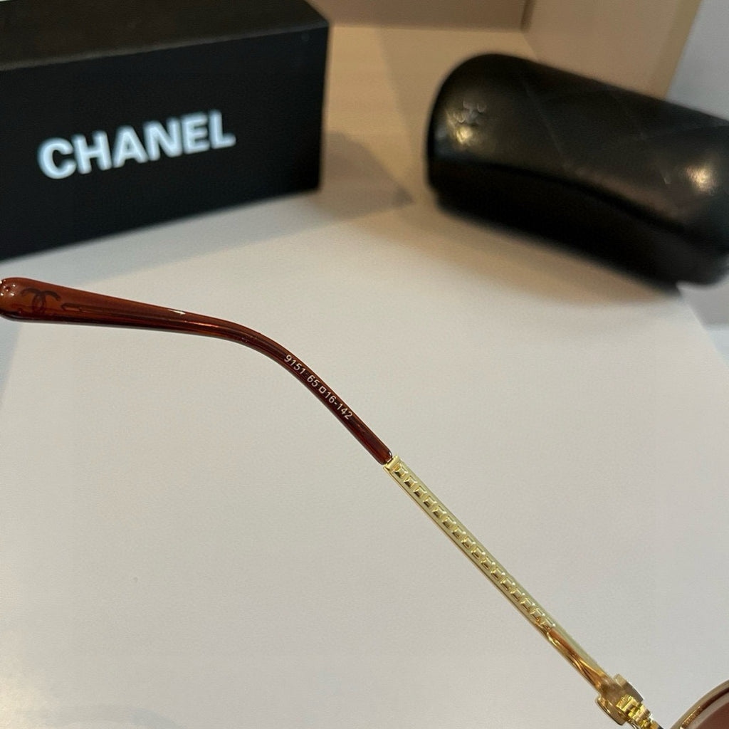 Chanel Fashion Gold Lens Sunglasses for Men & Women - 486683 - detail image 8