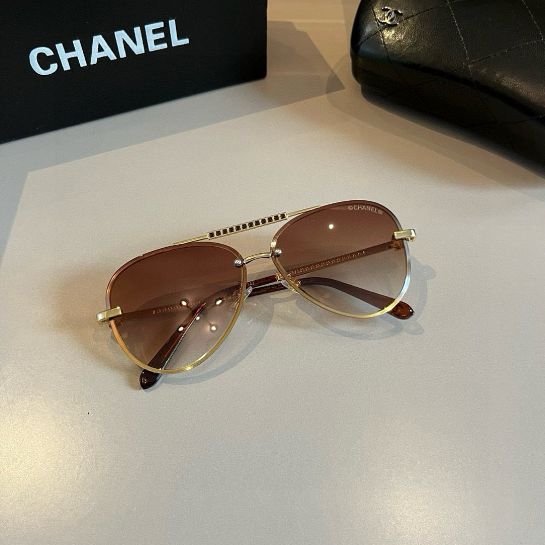 Chanel Fashion Gold Lens Sunglasses for Men & Women - 486683 - detail image 5