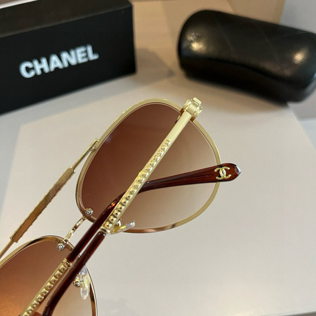 Chanel Fashion Gold Lens Sunglasses for Men & Women - 486683 - detail image 6