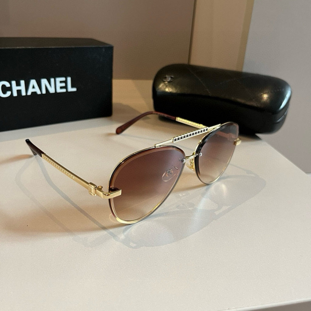 Chanel Fashion Gold Lens Sunglasses for Men & Women - 486683