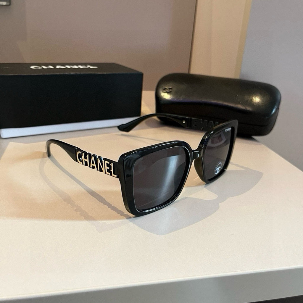 Chanel Square Gold Lens Sunglasses for Men & Women