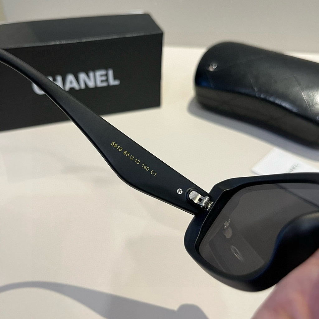 Chanel Square Black Lens Sunglasses for Men & Women - 449010 - detail image 9