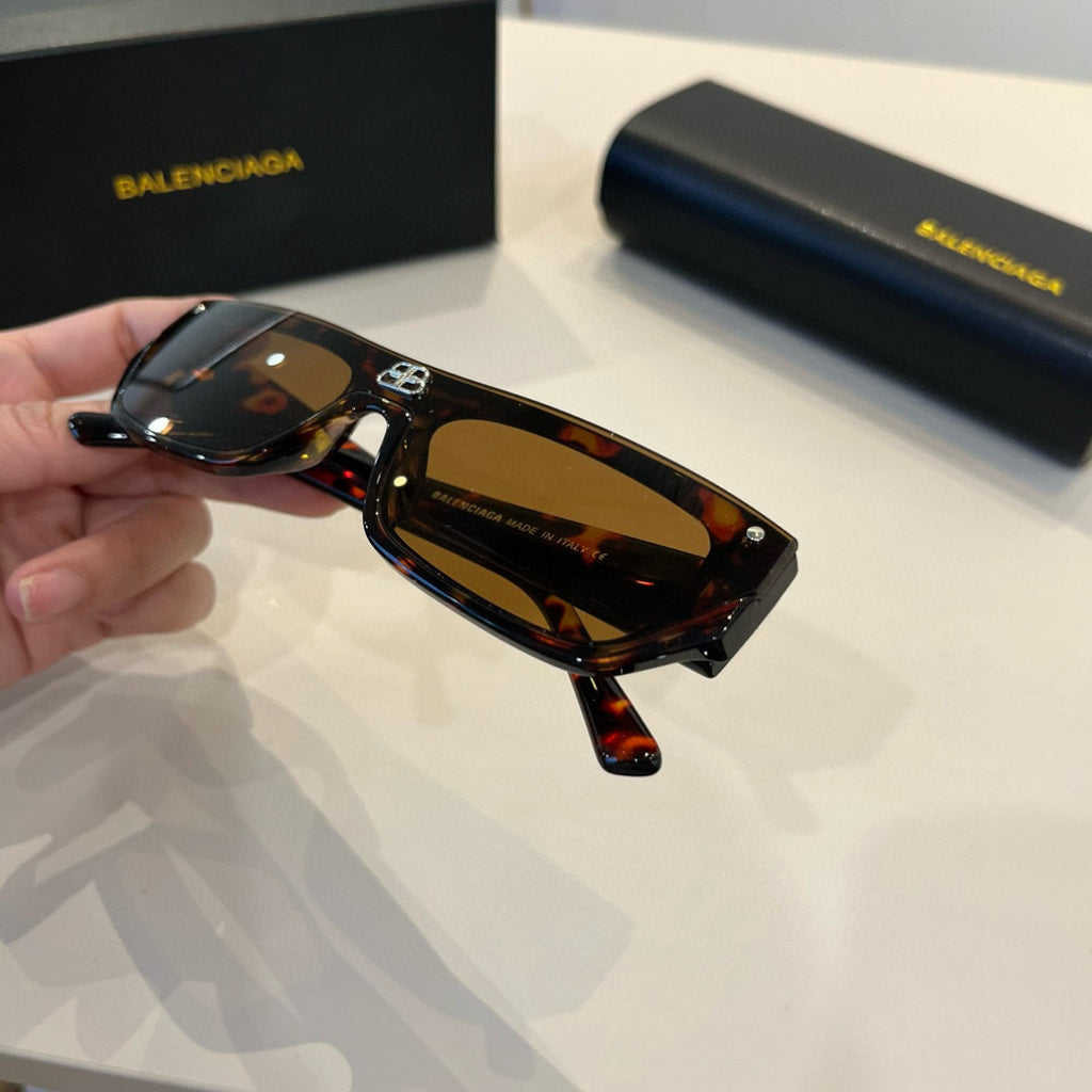 Balenciaga Rectangular Brown Lens Sunglasses for Men & Women - 487545 - detail image 6