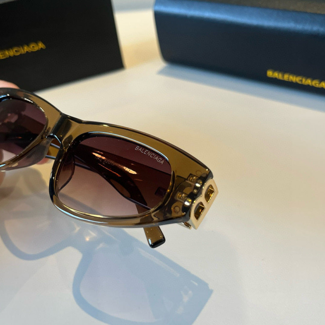 Balenciaga Rectangular Brown Lens Sunglasses for Men & Women - 372342 - detail image 8