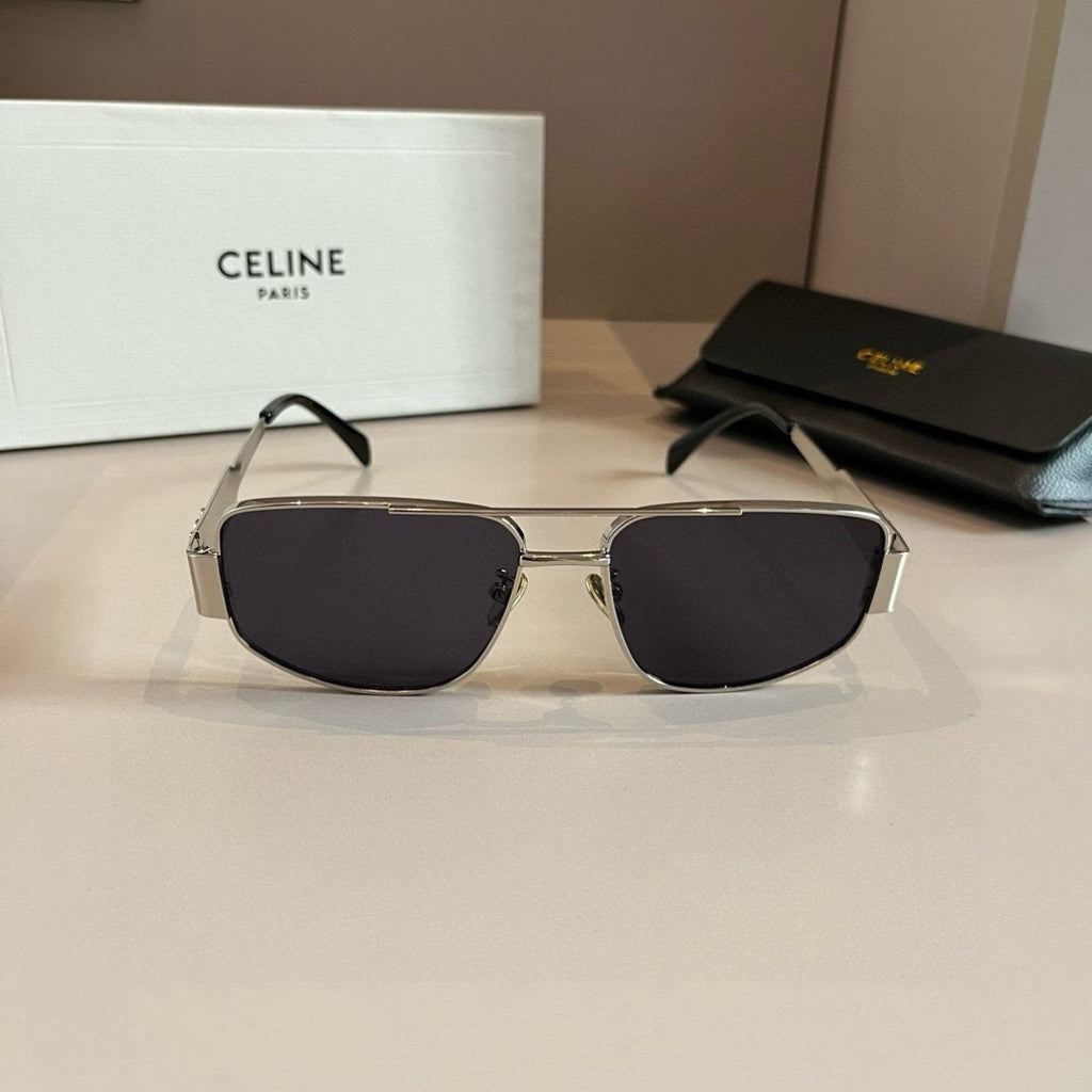 Celine Cat-Eye Silver Lens Sunglasses for Men & Women - 372012 - detail image 2