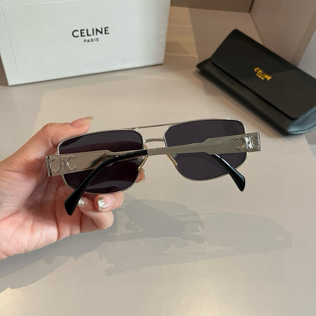 Celine Cat-Eye Silver Lens Sunglasses for Men & Women - 372012 - detail image 7