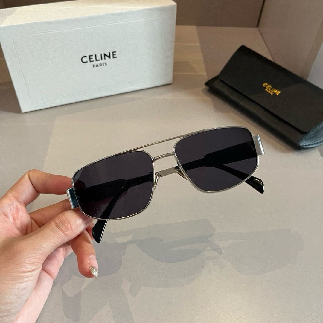 Celine Cat-Eye Silver Lens Sunglasses for Men & Women - 372012 - detail image 5