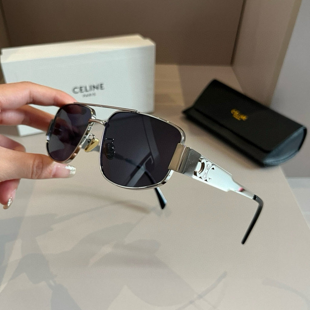 Celine Cat-Eye Silver Lens Sunglasses for Men & Women - 372012 - detail image 4