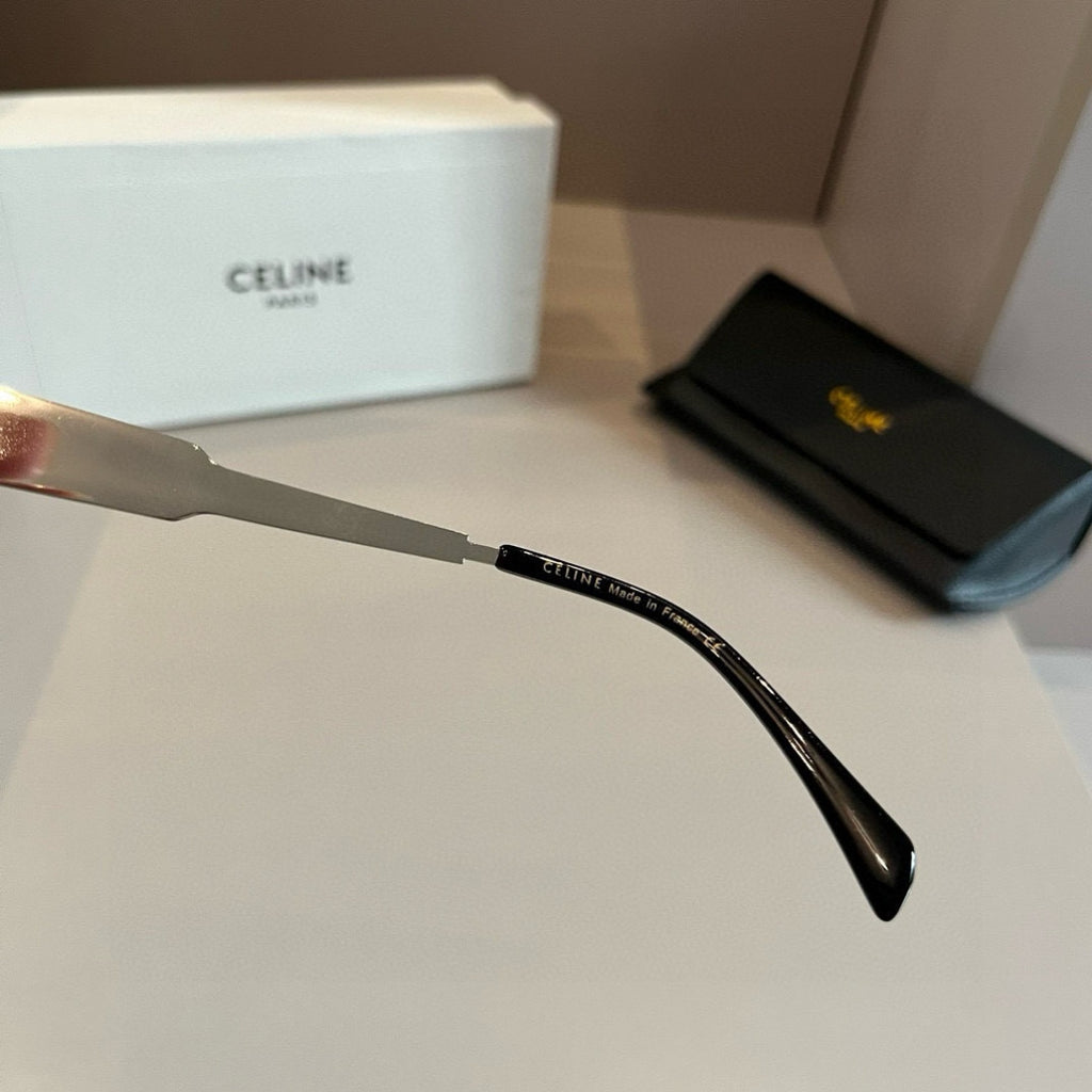 Celine Cat-Eye Silver Lens Sunglasses for Men & Women - 372012 - detail image 9