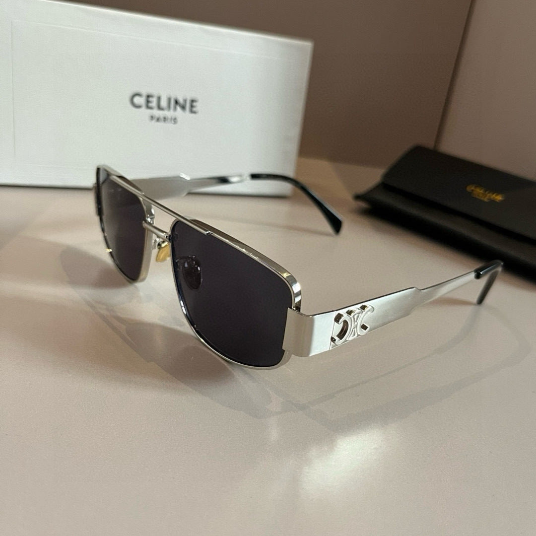 Celine Cat-Eye Silver Lens Sunglasses for Men & Women - 372012 - detail image 3
