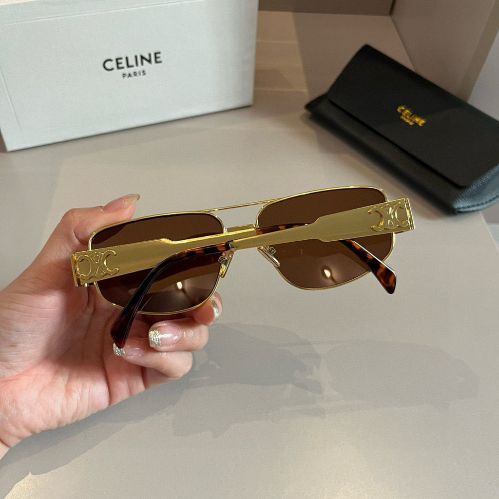 Celine Cat-Eye Brown Lens Sunglasses for Men & Women - 372013 - detail image 8