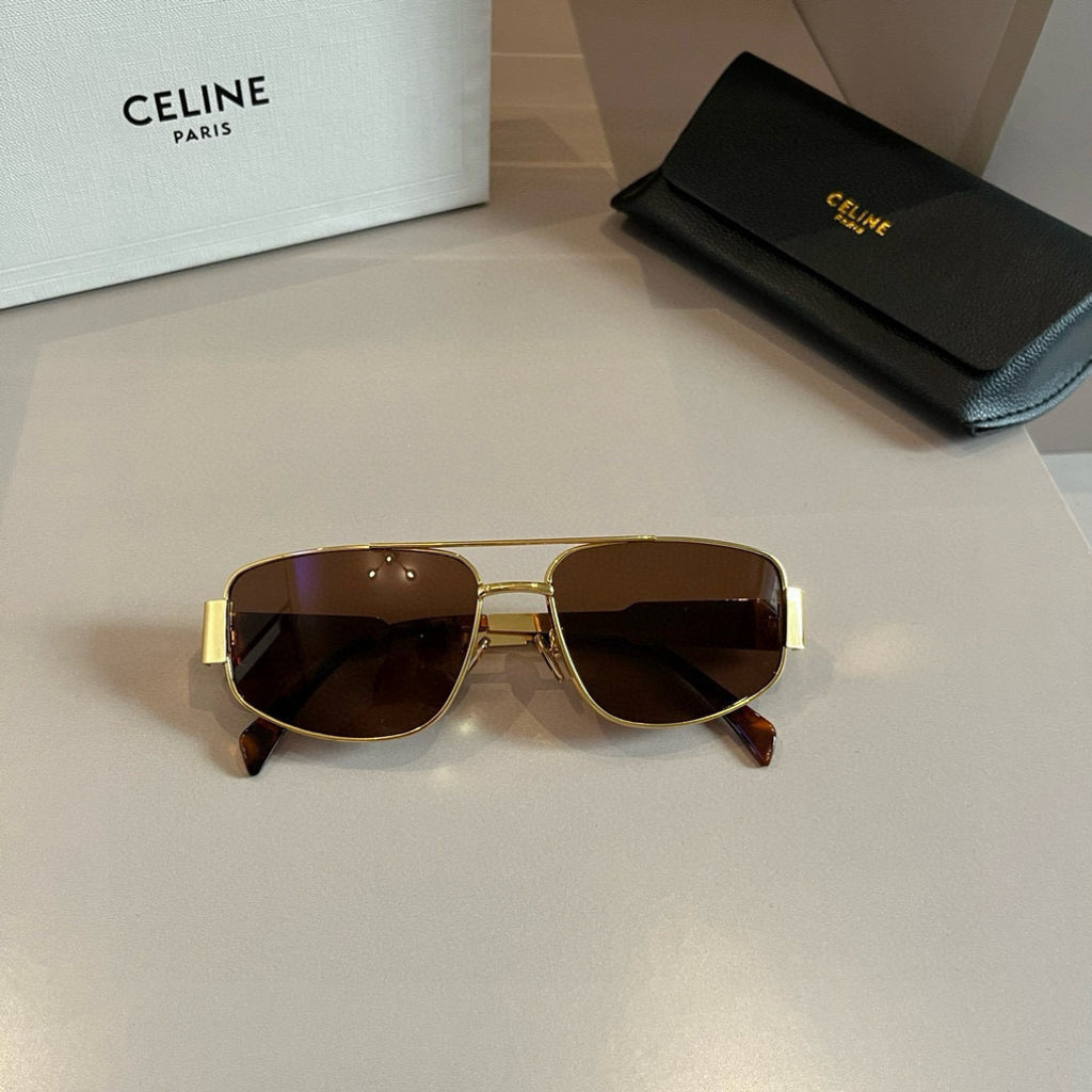 Celine Cat-Eye Brown Lens Sunglasses for Men & Women - 372013 - detail image 6